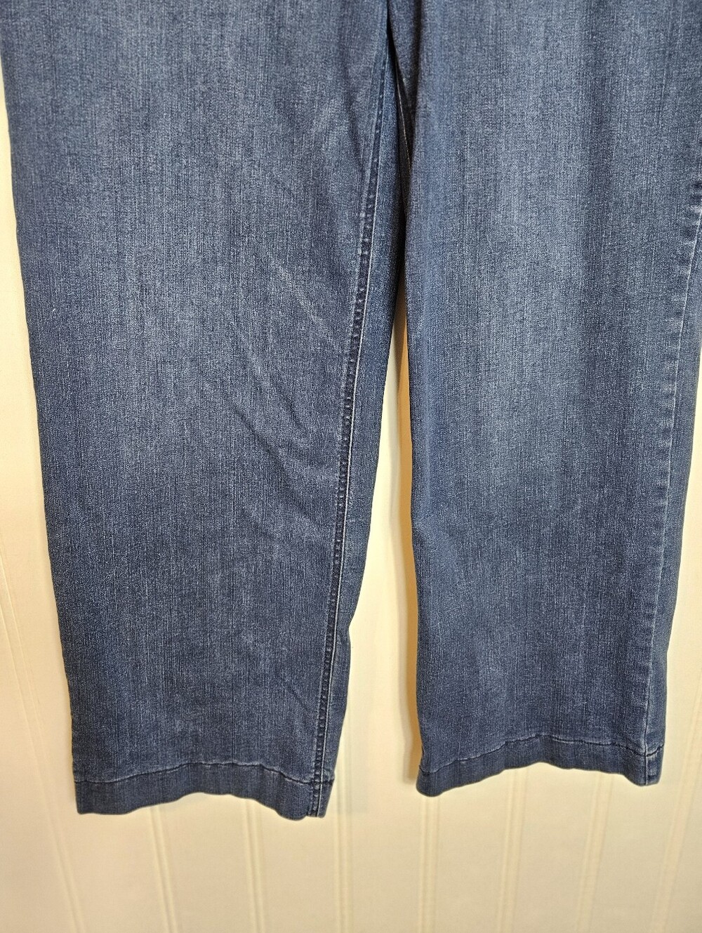 Democracy Wide Leg Jeans Womens 12 High Rise Absolution Stretch Blue Denim - Picture 4 of 15